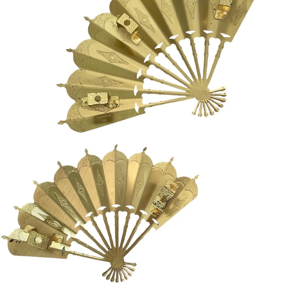 Vintage Metal Fans Wall Sculpture by Home Interiors and Gifts - Picture 4 of 6